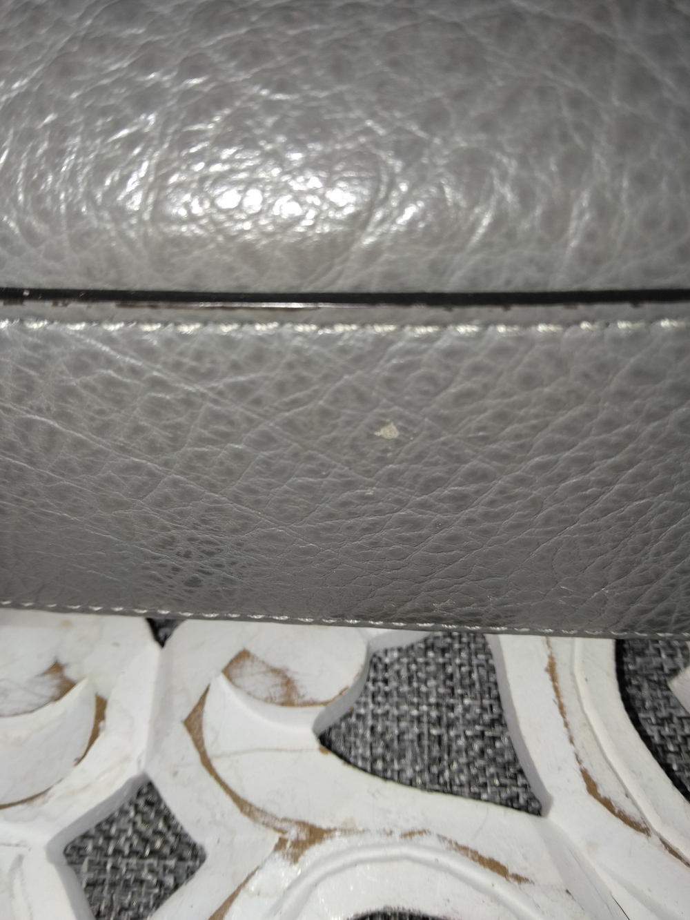 Coach Women's Gray Leather Tote Bag - Picture 9 of 10